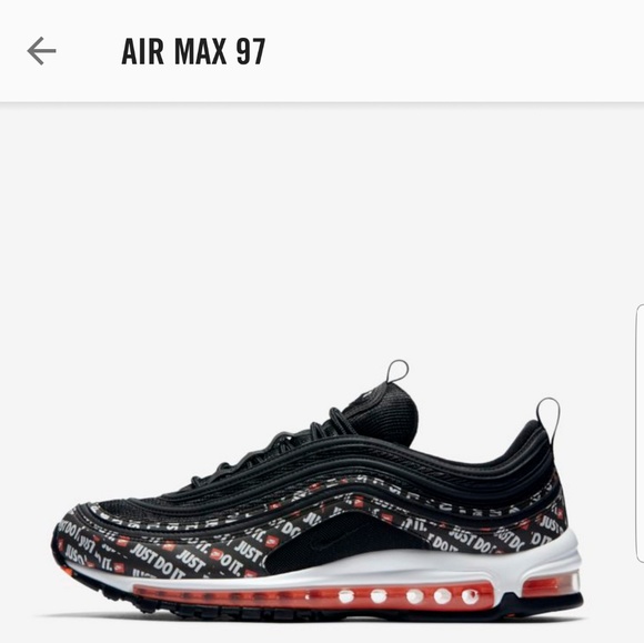 nike air max 97 trainers black white jdi